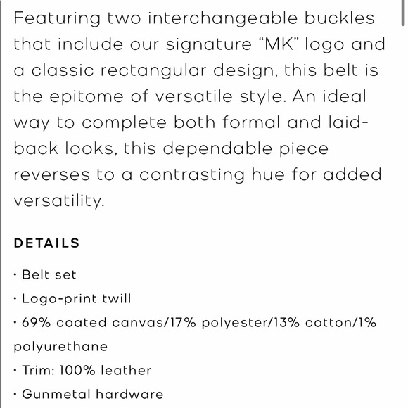 Michael Kors Men 4-in-1 Logo Belt Set New in Box - Picture 3 of 8